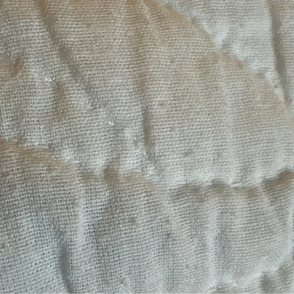 Vintage Quilt Embroidered Handsewn Cross Stitch Bedspread Flowers Ribbons 84x84” - Picture 12 of 13